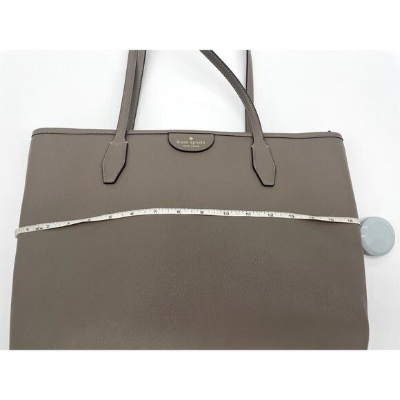 Kate Spade Lori Tote Thunder Cloud Gray Large Handbag Purse Office Quiet‎ Luxury - Picture 12 of 16